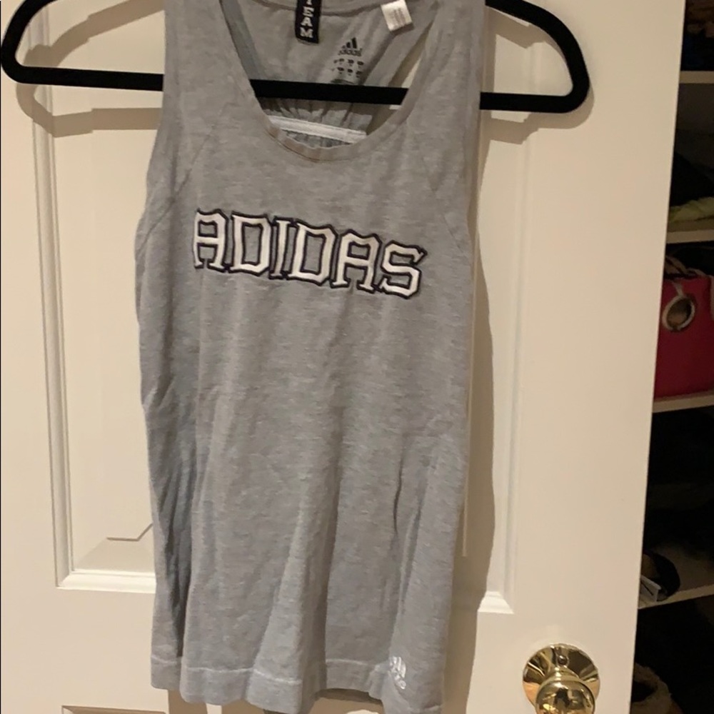 Adidas Gray Workout Tank Size Medium